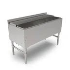 image of John Boos UBIB-2148 Insulated Underbar Ice Bin / Cocktail Unit w/ Sliding Lids and Drain