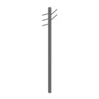 image of John Boos UTENSIL-POST48 48"H Table Mount Stainless Steel Utensil Rack with 5 Rods