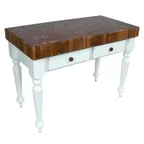 image of John Boos WAL-CUCR04 American Heritage Rustica Butcher Block