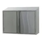 image of John Boos WCH-48 48" Stainless Steel Enclosed Wall Mounted Cabinet w/ Hinged Doors