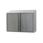image of John Boos WCH-60 60" Stainless Steel Enclosed Wall Mounted Cabinet w/ Hinged Doors