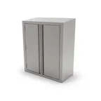 image of John Boos WCH-60-X 60" Stainless Steel Enclosed Wall Mounted Cabinet w/ Hinged Doors