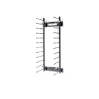 image of JackStack JS012HW 12-Plates Wall Mount Plate Rack with Steel Construction and Black Powder Coated 