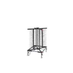 image of JackStack JS052F 52-Plates Mobile Plate Rack with Steel Construction and Black Powder Coated 