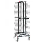image of JackStack JS104/9 PIZZA Mobile Pizza Pan/Screen Rack with 104 Total Pizza Capacity
