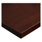 image of JMC Furniture SOLID WOOD 30X30 DARK MAHOGANY 30" x 30" Rectangular Beechwood Table Top, 1-1/4" Thick Edge