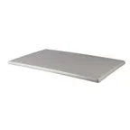 image of JMC Furniture TOPALIT 28X44 BRUSH SILVER Rectangular Table Top, 28x44, 1.25in Edge, Outdoor, Impact Resistant