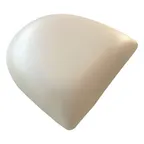 image of JMC Furniture VINYL SEAT CREAM Armless Cream Vinyl Replacement Seat for Restaurant Seating