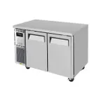 image of Turbo Air JUF-48-N 48" 2-Door Undercounter Freezer, Stainless Steel Exterior, Side‑Mount, 9.93 cu. ft.