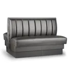image of JustChair JBD-UCH-36-GR3 Custom Double Booth, Upholstered Channel Back, 36'H, Grade 3 Upholstery