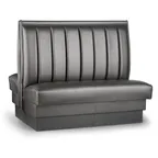image of JustChair JBD-UCH-48-GR1/COM Double Custom Booth, 48H, Upholstered Channel Back, Grade 1 Upholstery