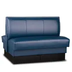 image of JustChair JBD-USP-36-GR3 Custom Double Booth, 36"H, Upholstered Seat & Channel Back, Grade 3 Upholstery