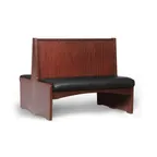 image of JustChair JBD-WBBO-42-GR3 Double Restaurant Booth, 42"H, Wood Frame, Vertical Bead Board Back, Grade 3 Upholstery