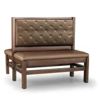 image of JustChair JBD-WT-SBT-42-GR2 Custom Booth, Double Button Tufted Back, Upholstered Seat, 42" Height