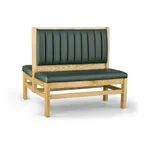 image of JustChair JBD-WT-UCH-42-GR3 Custom Booth, Double Vertical Channel Back, Upholstered Seat, 42" Height