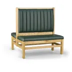 image of JustChair JBD-WT-UCH-48-GR1/COM Custom Booth, Double Vertical Channel Back, Upholstered Seat, 48" Height