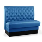 image of JustChair JBS-SBT-42-GR2 Custom Booth, Single Button Tufted Back, Upholstered Seat, 42" Height