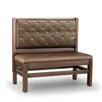 image of JustChair JBS-WT-SBT-42-GR3 Custom Booth, Single Button Tufted Back, Upholstered Seat, 42" Height