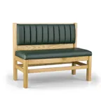 image of JustChair JBS-WT-UCH-36-GR3 Custom Booth, Single Vertical Channel Back, Upholstered Seat, 36" Height