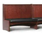image of JustChair JBSB-WBBO-48-GR2 Banquette Bench, Vertical Beadboard Back, Removable Seat, 48" Height