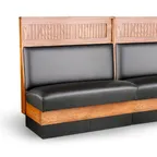 image of JustChair JBSB-WSS-48-GR1/COM Banquette Bench, Plain Back, Removable Seat, 48" Height