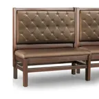 image of JustChair JBSB-WT-SBT-48-GR1/COM Banquette Bench, Button Tufted Back, Upholstered Seat, 48" Height