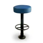 image of JustChair M42330X-GR3 Swivel Backless Barstool, 30" Height, Metal Finish, Mushroom Seat, 3" Column, Grade3 UPH