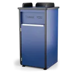 image of JustChair TRCPT-HPL-GR1 Cabinet Style Trash Receptacle