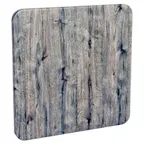 image of JustChair TTDC18-3072 GR1-QS 30x72 Rectangle Laminate DesignChoice Table Top, 1-1/8 Thick, Black Melamine Backer