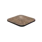 image of JustChair TTLMVM-48R-GR2 Round Laminate Table Top, 48" Dia., Black Vinyl T-Mold Edge