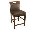 image of JustChair W51024-GR1 Upholstered Counter Chair, German Beech, Grade 1 UPH