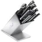 image of Edlund KBS-2006 Knife Block, 6 Slots, 9" High, Removable, Stainless, Dishwasher Safe, Made in USA