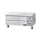 image of Kool-It KCB-60-2M 60" 2 Drawers Refrigerated Chef Base w/ Marine Edge Top