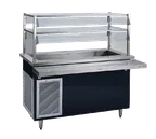image of Delfield KCSC-50-BP 50" Shelleyglas® Refrigerated Cold Food Serving Counter w/Enclosed Base, (3) Pan