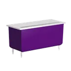 image of Delfield KCU-60-NU 60" Shelleyglas® Mobile Beverage Serving Counter w/ Enclosed Base