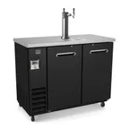 image of Kelvinator KCHBBD2D1T 49" 1 Column Draft Beer Cooler, 2 Keg, 12.5 cu. ft.