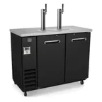 image of Kelvinator KCHBBD2D2T 49" 2 Columnss Draft Beer Cooler, 2 Keg, 12.5 cu. ft.