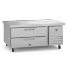 image of Kelvinator KCHCB48R 48" 2 Drawers Refrigerated Chef Base w/ Flat Top