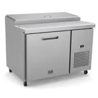 image of Kelvinator KCHPT50.6 47" 1-Section Refrigerated Pizza Prep Table w/ 1 Door, 12 cu. ft.