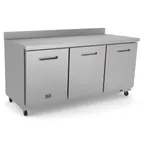 image of Kelvinator KCHUCWT72R 72" 2-Section Undercounter Refrigerator w/ 3 Doors, 20 cu. ft