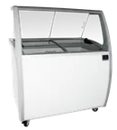 image of Kelvinator KCICDC8FH 58" Ice Cream Dipping Cabinet w/ Curved Sneeze Guard