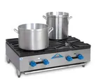 image of Comstock-Castle KFHP36 36" Countertop Gas Hotplate with (4) Burners, Manual Controls, 160.000 BTU