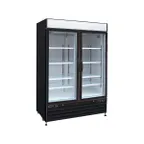 image of Kool-It KGF-48 53" 2 Glass Door Freezer Merchandiser in Black, 48 cu. ft.