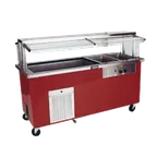 image of Delfield KH4CR-96-BP 96" Hot/Cold Serving Counter, (4) Hot & (1) Cold Well