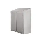 image of Klinger's Trading WC1536-HINGED 36" Stainless Steel Wall Mount Cabinet w/ Hinged Doors