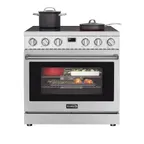 image of Koolmore KM-EPR-36AP-SS Professional Electric Range, 36"W X 30"D X 36"H