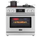image of Koolmore KM-EPR-36TDP-SS Professional Electric Range, 36"W X 27-1/2"D X 39"H
