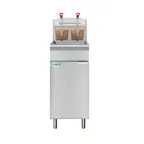 image of Koolmore KM-FDF50-NG 30" Full Pot Floor Model Natural Gas Fryer w/ 50 lbs, 120.000 BTU