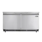 image of Koolmore KM-RBT-60C 60" 2 Doors Refrigerated Pizza Prep Table, 12 Pans with Covers
