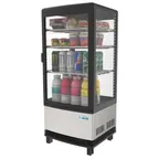 image of Koolmore CDCU-3C-SS Countertop Display Case, 16-3/4" Width, 3 cu.ft, Steel, Temp Control, LED Light